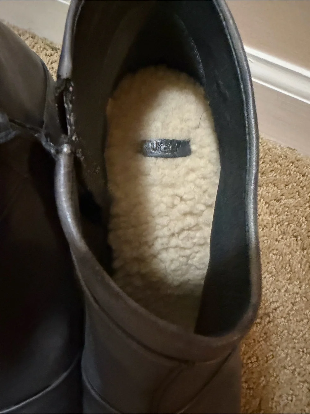 UGG Gray Wedge Ankle Boots - Sleek Zip-Closure Style